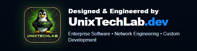 Designed and engineered by UnixTechLab.dev